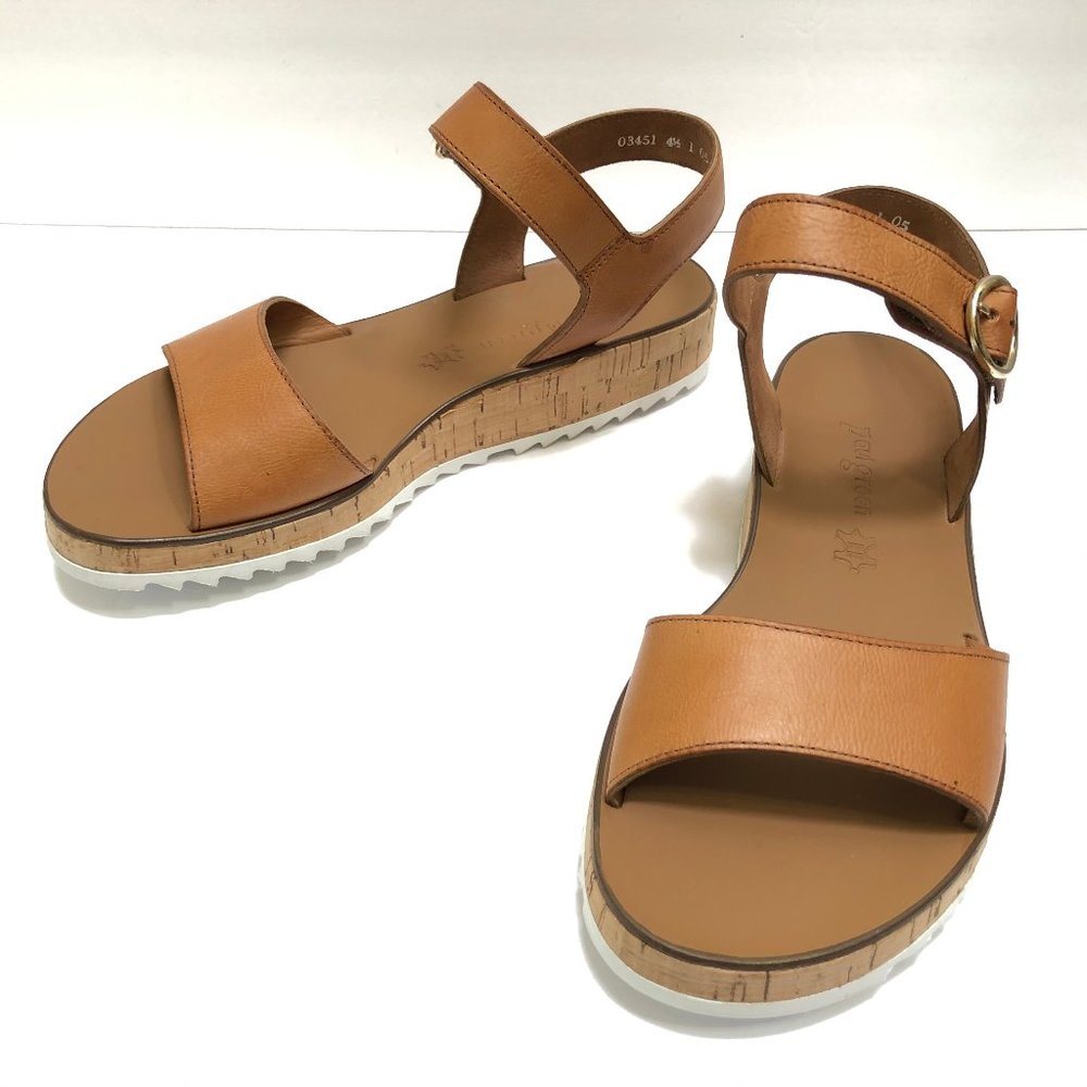 Paul Green Audrey Quarter Strap Leather Sandals - Picture 1 of 8